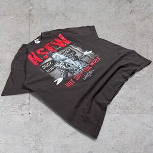 Mens brown and red NSFW Duck dynasty graphic t shirt from 2013 size XL